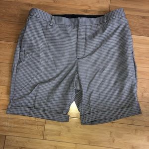 H&M Slim Fit Plaid Twill Shorts